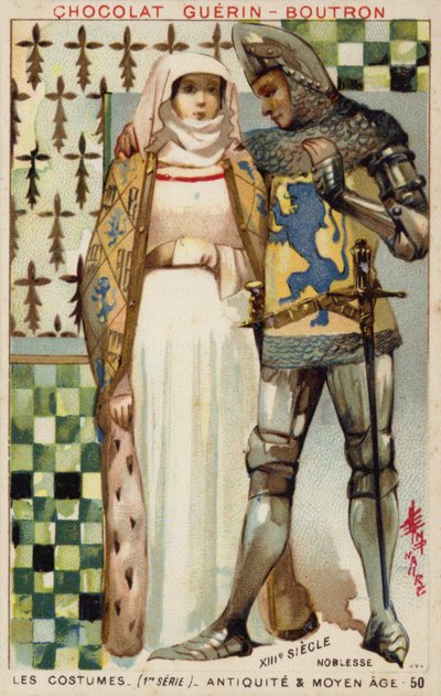 Costumes of the Nobility, 13th Century by French School